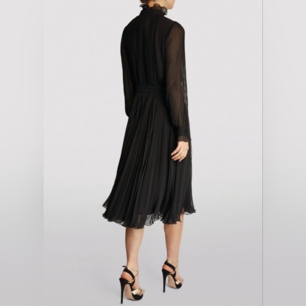 Polo Ralph Lauren Inset-Lace Georgette Dress - Picture 3 of 4